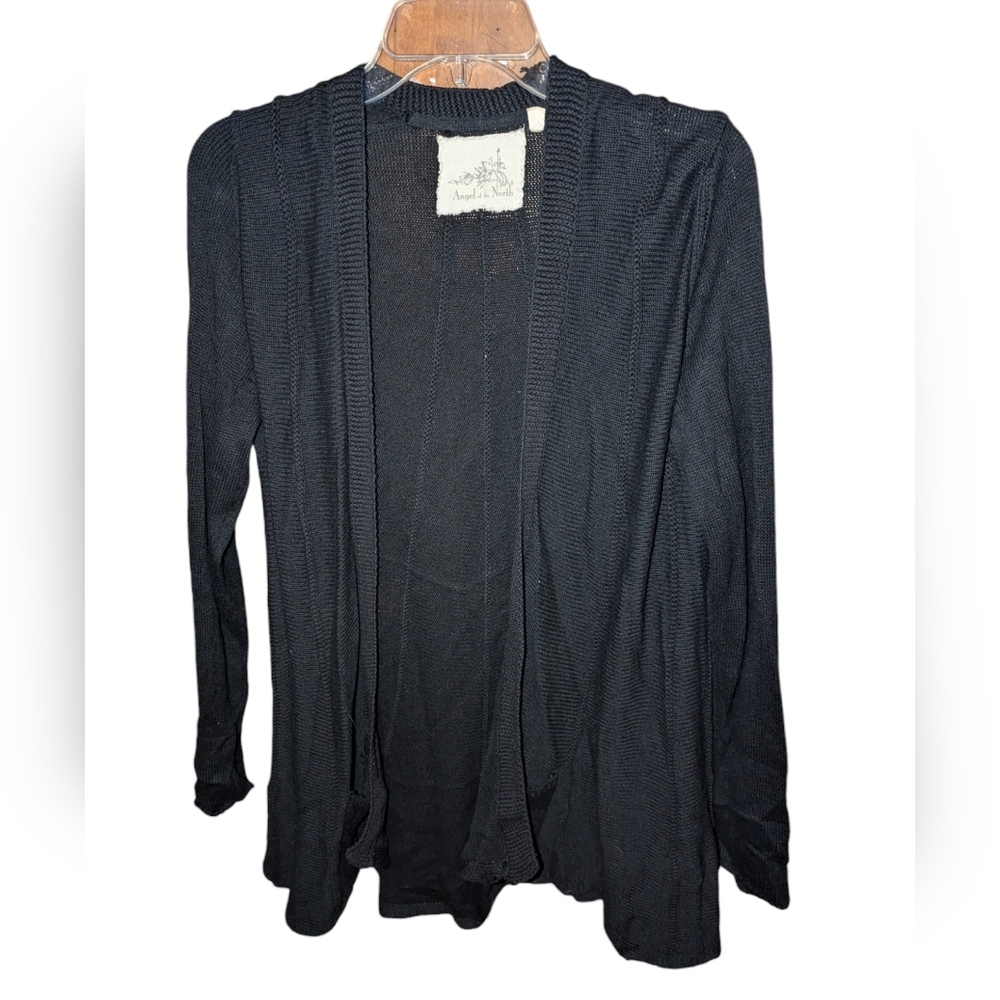 Large Angels of the North Black Cardigan
